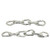 17.5" Silver Solid Chain Link Decorative Tabletop Accent - IMAGE 4