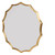 Sunburst Shape Framed Round Wall Mirror - 40" - Gold - IMAGE 2