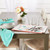 Rabbits and Eggs Easter Placemats - 19" - White and Green - Set of 6 - IMAGE 2