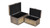 Set of 2 Brown Storage Boxes with Top and Front Bamboo Weave Panels 11.75" - IMAGE 6