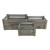 Set of 3 Gray and Silver Galvanized Handcrafted Crates 18" - IMAGE 3