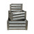 Set of 3 Gray and Silver Galvanized Handcrafted Crates 18" - IMAGE 4