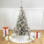 4' Pre-Lit Flocked Pine Slim Artificial Christmas Tree, Clear Lights - IMAGE 1