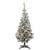 4' Pre-Lit Flocked Pine Slim Artificial Christmas Tree, Clear Lights - IMAGE 2