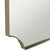 Scalloped Corner Wall Mirror - 40" - Brass Tone - IMAGE 3