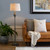59" Gray Hand Finish Floor Lamp with Beige Drum Shade - IMAGE 3