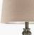 59" Gray Hand Finish Floor Lamp with Beige Drum Shade