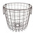 12" Bronze Contemporary Small Round Metal Basket - IMAGE 1