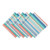 Set of 6 Pastel Blue and Red Striped Napkin, 20" - IMAGE 1