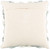 22" Blue and Gray Ikat Pattern Hand Knotted Square Throw Pillow Cover - IMAGE 3
