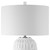 27" Contemporary Table Lamp with White Drum Shade - IMAGE 4