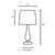 Organic Grid Table Lamp with White Drum Shade - 26.5" - White - IMAGE 6