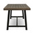 79" Charcoal Gray and Black Contemporary Rectangular Outdoor Dining Table - IMAGE 3