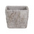 6.5" Gray Handcrafted Square Tapered Outdoor Planter Pot - IMAGE 3