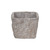 5" Gray Handcrafted Square Tapered Outdoor Planter Pot - IMAGE 3