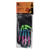 12" Colorful Skeleton Halloween Gloves Costume Accessory - IMAGE 2