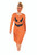Orange and Black Pumpkin Dress Women's Halloween Adult Costume - Small - IMAGE 1