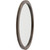 37" Brown Wooden Framed Round Wall Mirror - IMAGE 6