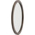 27" Brown Wooden Framed Round Wall Mirror - IMAGE 6