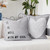 26" Gray Decorative Euro Pillow with It Is Well with My Soul Print Design - IMAGE 3