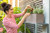 20" Sand Brown All In One Wicker Finish Planter - IMAGE 4