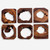 Handcrafted Wooden Wall Decoration - 12" - Set of 6 - IMAGE 1