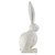 18.5" Cream White Distressed Vintage Style Small Rabbit Outdoor Figurine - IMAGE 3