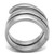 Women's Stainless Steel Engagement Bypass Ring with No Stone - Size 6 (Pack of 2) - IMAGE 3