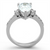 Women's Stainless Steel Engagement Pear Ring with Cubic Zirconia - Size 9 (Pack of 2) - IMAGE 3
