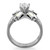 2-Piece Stainless Steel Women's Wedding Ring Set, Size 10 - IMAGE 3
