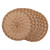 Woven Round Dining Table Placemats - 15" - Brown and Tan - IMAGE 1