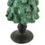 Glittered Tree with Cardinals Christmas Decoration - 11" - Green and Red - IMAGE 3