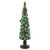 Glittered Tree with Cardinals Christmas Decoration - 11" - Green and Red - IMAGE 4