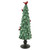 Glittered Tree with Cardinals Christmas Decoration - 11" - Green and Red - IMAGE 5