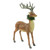 Standing Glittered Reindeer with Pine Neck Wreath Christmas Decoration - 15.5" - IMAGE 4