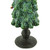 Glittered Christmas Tree with Cardinals Decoration - 8.75" - Green and Red - IMAGE 3