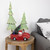 LED Lighted Pine Tree in Vintage Truck Christmas Decoration - 10" - Red - IMAGE 2