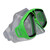 Laguna Recreational Swim Mask With Nose Piece - 6.25" - Lime Green - IMAGE 4