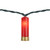 Faux Shotgun Shell Patio Light Set - Multi-Color -  7.5' Green Wire - 10ct