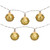 LED Christmas Bells Fairy Lights - 5.5' - Copper Wire - Gold - 10ct - IMAGE 1