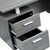 47.25" Gray Unique Techni Mobili Modern Office Desk with Storage - IMAGE 4