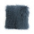 16" Steel Blue Square Longwool Tibetan Lamb Cushion Slate - IMAGE 1