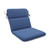 40.5" Blue and White Striped Patio Rounded Corners Chair Cushion - IMAGE 1