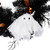 Ghost and Ornaments Artificial Halloween Wreath - 24" - Unlit - IMAGE 5