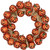 Jack-O-Lantern and Burlap Ribbon Halloween Wreath, 20-Inch, Unlit - IMAGE 1