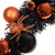 Orange Spiders and Ornaments Halloween Wreath, 18-Inch, Unlit - IMAGE 3
