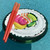60" Inflatable Sushi Island and Chopstick Doodles Swimming Pool Float - IMAGE 2
