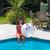 Inflatable Rainbow Unicorn Beach Ball - 29" - IMAGE 2