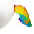 Inflatable Rainbow Unicorn Beach Ball - 29" - IMAGE 3
