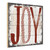 White and Red Joy Christmas Square Wall Art Decor 12" x 12" - IMAGE 2